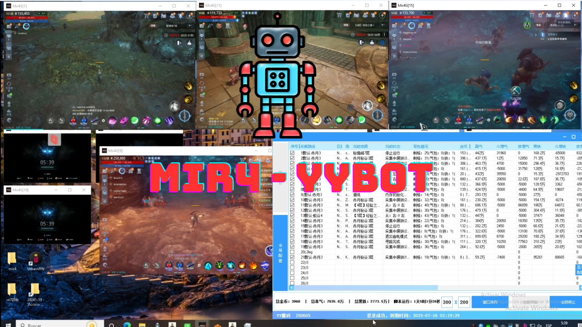 MIR4 -YYBOT + MULTI ACCOUNT QT